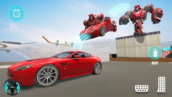 Flying Car Stunt Driving Games اسکرین شاٹ 3