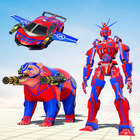Flying Bear Robot Hero Game ícone