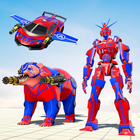 Flying Bear Robot Hero Game ไอคอน