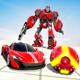Flying Ball Robot car Games icon