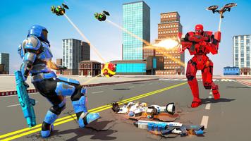Flying Ball Robot car Games screenshot 2