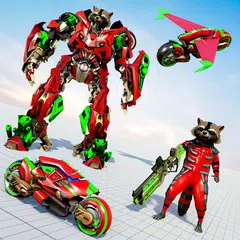 download Raccoon Transform Robot Games XAPK