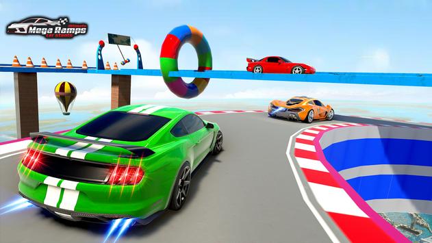 Skyline Car Stunt Games : Mega Ramp Car Games 海报