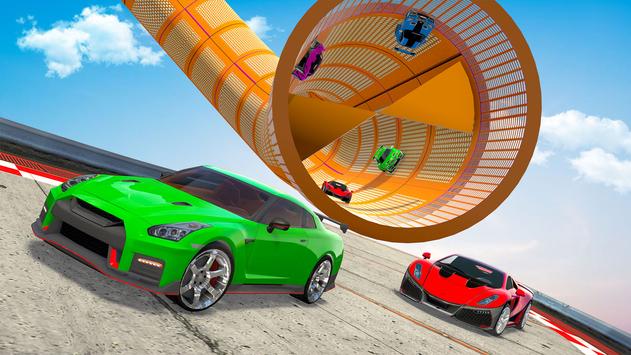 Skyline Car Stunt Games : Mega Ramp Car Games 截图 1