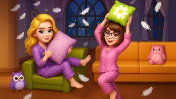 BFF Girls Pyjama Party Fun الملصق