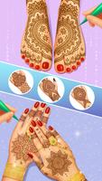 Royal Bride Mehndi Salon Game captura de pantalla 2