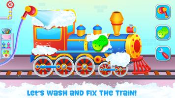 Train wash game poster