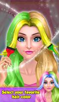 Girl Hair Do Design Salon Game Affiche