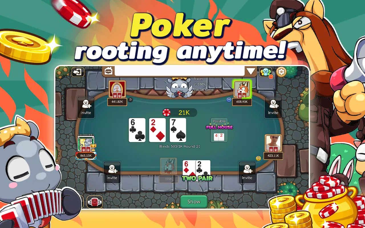 ดัมมี่ทุย Dummy & Toon Poker ดัมมี่ทุย Dummy & Toon Poker