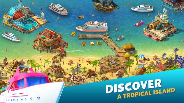 Tropical resort poster