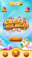 Neueste Candy Rush Match 3 Jim Plakat