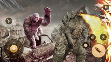 Godzilla Kaiju City Attack 3D Poster