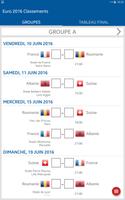 Classements pour Euro 2016 capture d'écran 3