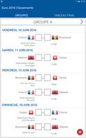 Classements pour Euro 2016 capture d'écran 3