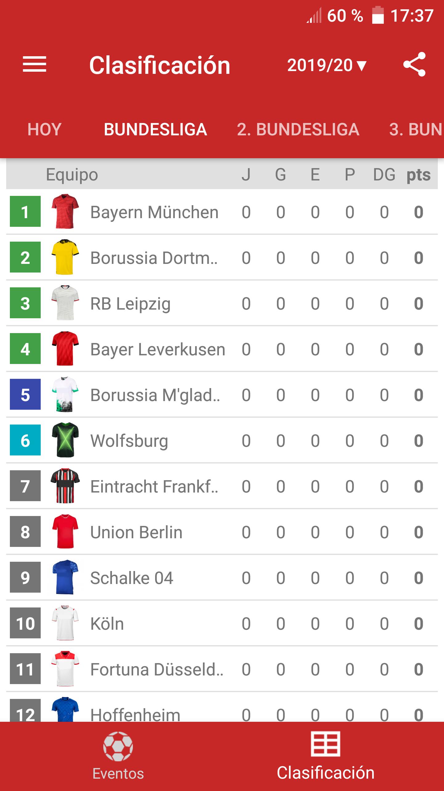 Resultados para la Bundesliga for Android - APK Download