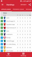 Live Scores Jupiler Pro League screenshot 1