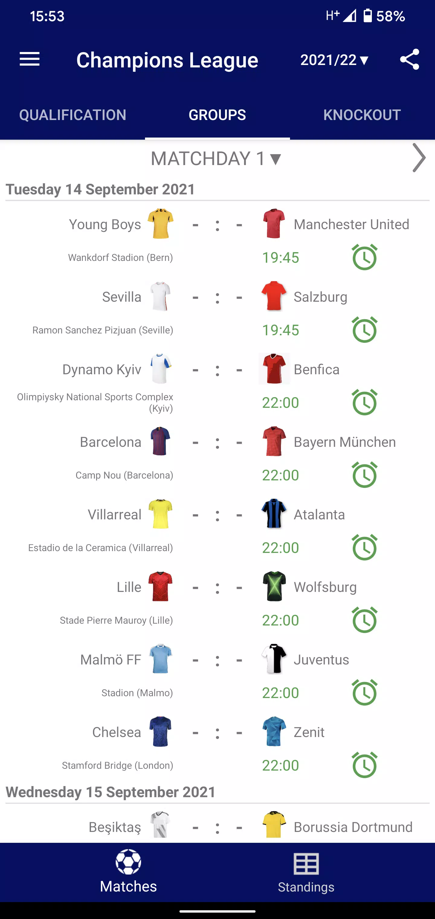 Scores of Champions League APK + Mod for Android.