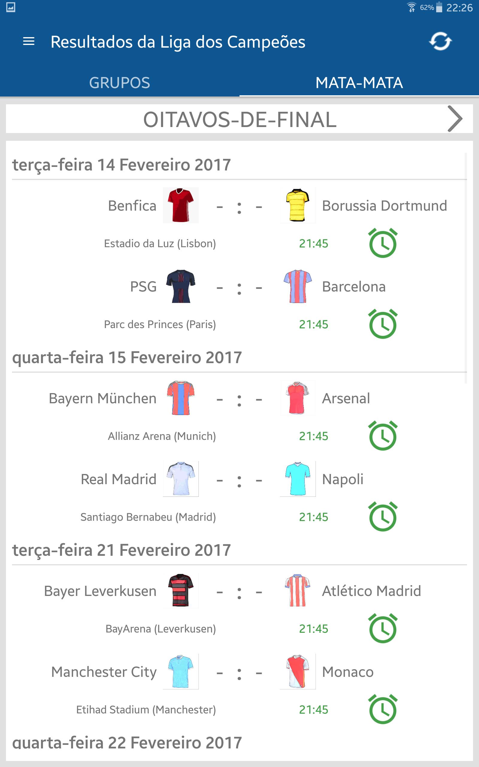 Resultados Da Liga Campeoes 2019 2020 Para Android Apk Baixar