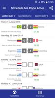 Schedule for Copa America 2019 पोस्टर