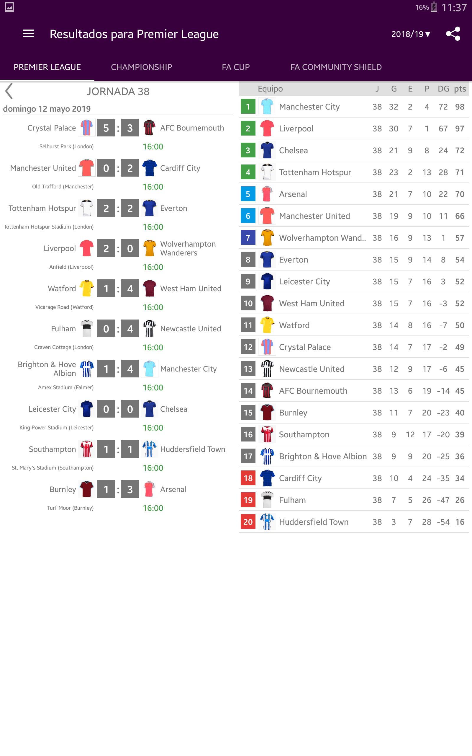 Resultados para Premier League for Android - APK Download