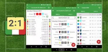 Live Scores for Serie A 2020/2021