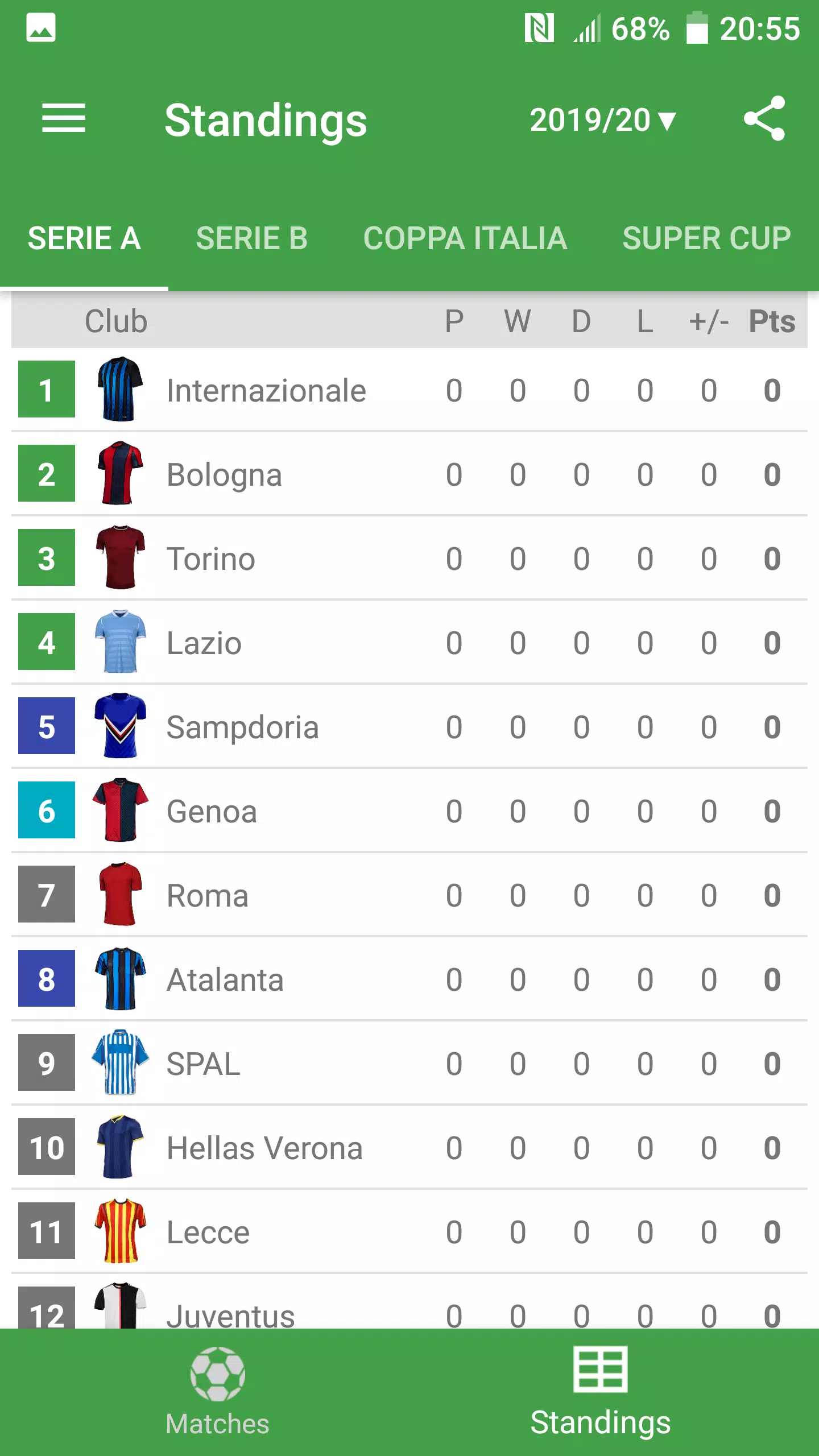 Modena, Italy: Games - Football Livescore, standings, results