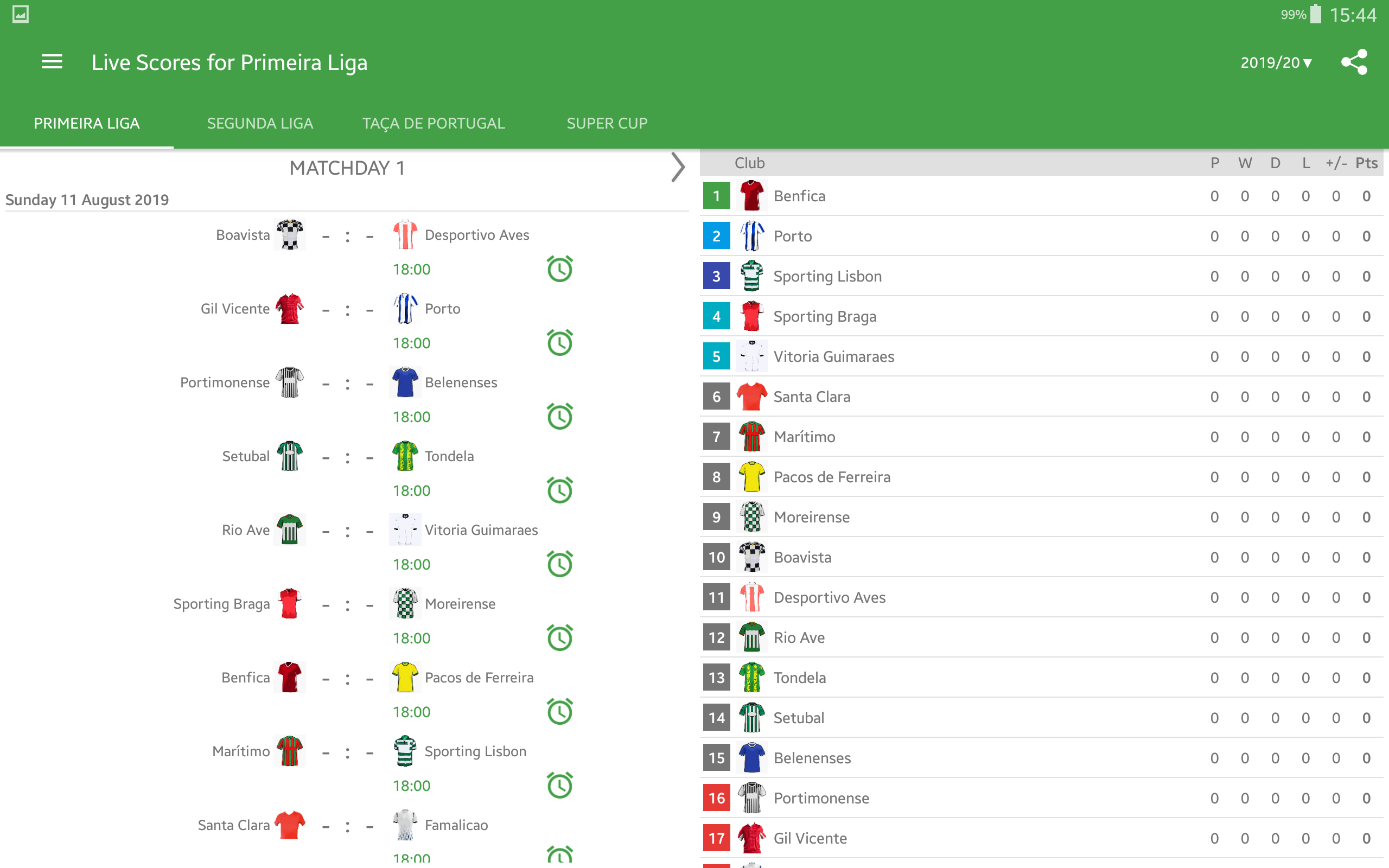 Live Scores for Liga Nos Portugal 2020/2021 APK 2.8.1 für Android