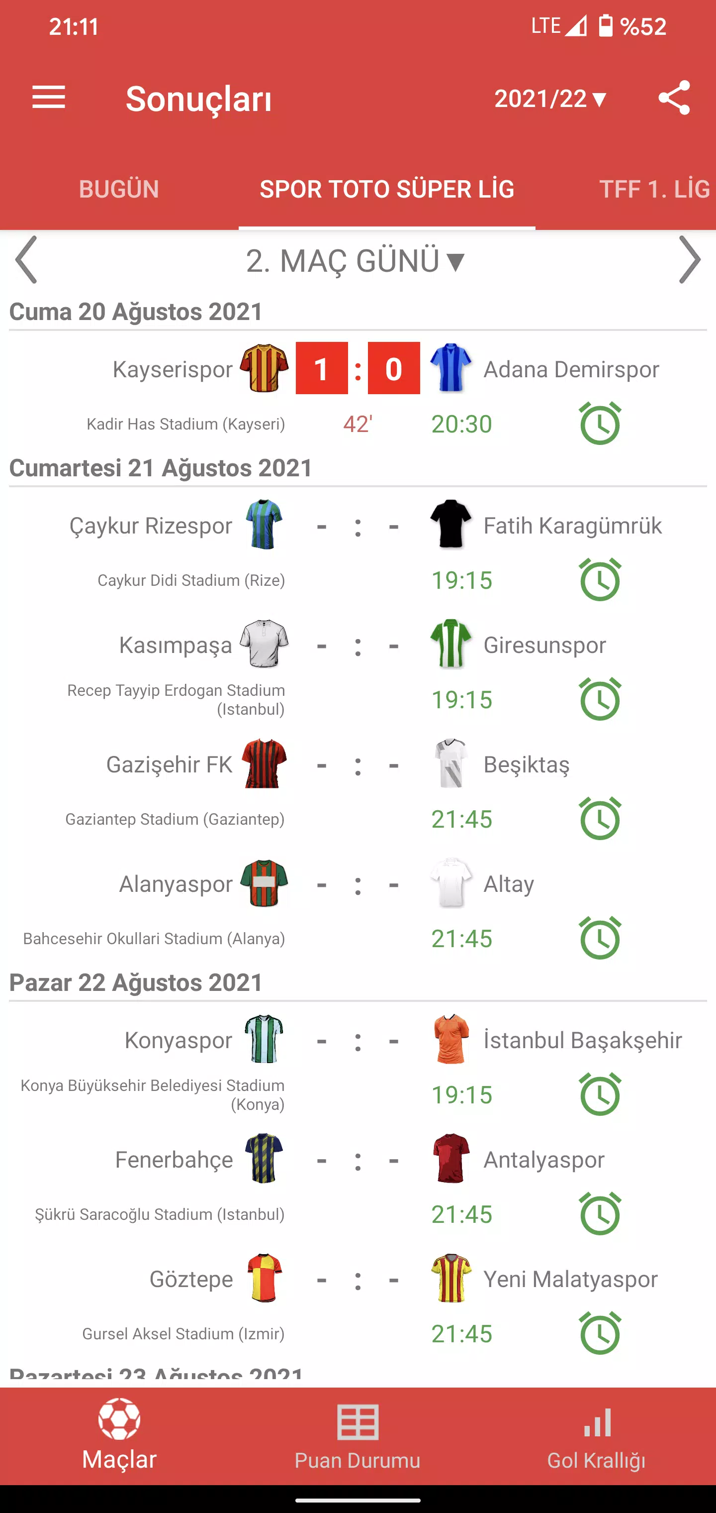 Android İndirme için 2022/2023 Süper Lig Canlı Skor APK