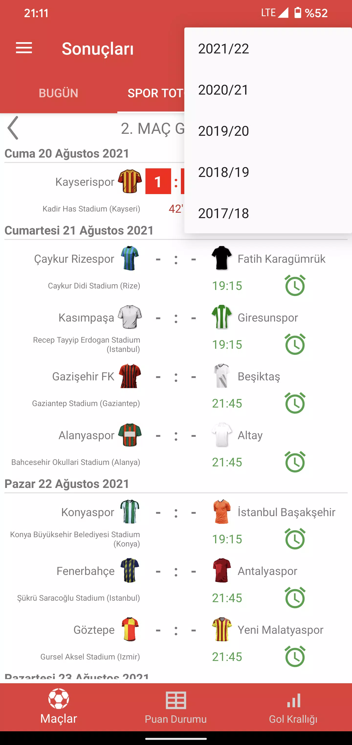 Android İndirme için 2022/2023 Süper Lig Canlı Skor APK