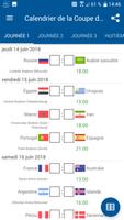 Calendrier de la Coupe du mond Affiche