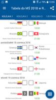Tabela do MŚ 2018 w Rosji screenshot 2