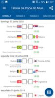 Tabela da Copa do Mundo 2018 R Cartaz
