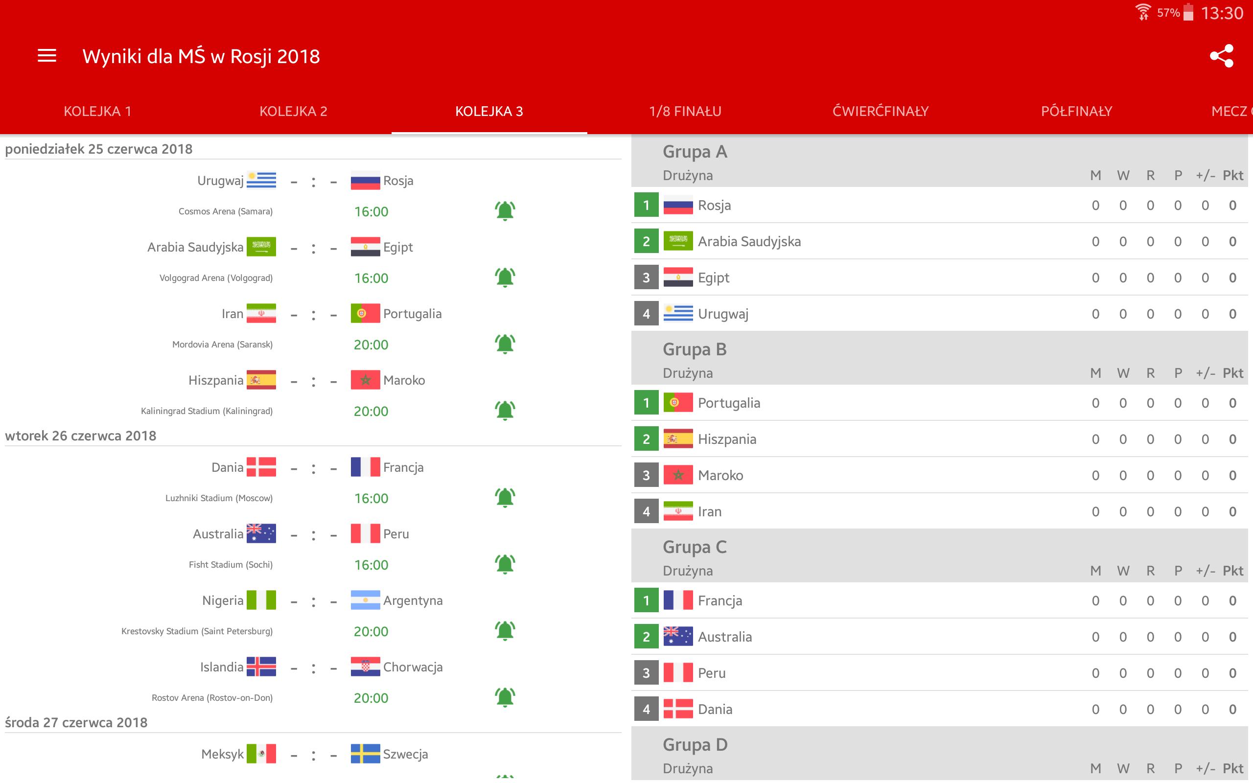 Wyniki dla Mistrzostwa Świata w Piłce Nożnej 2018 for Android - APK Download