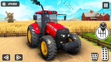 Tractor Farm Games Simulator постер