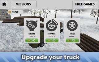 Winter Logging Truck capture d'écran 3