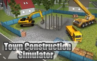 Town Construction Simulator 3D Affiche