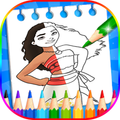 coloring moana