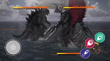 Godzilla Fight King Kong 3D Affiche