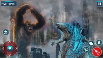 Poster Godzilla Battle Attack Line