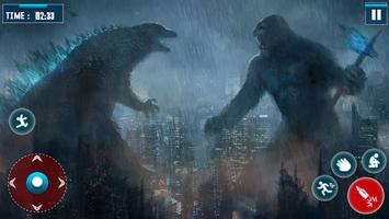 Godzilla Fight King Kong 3D Poster