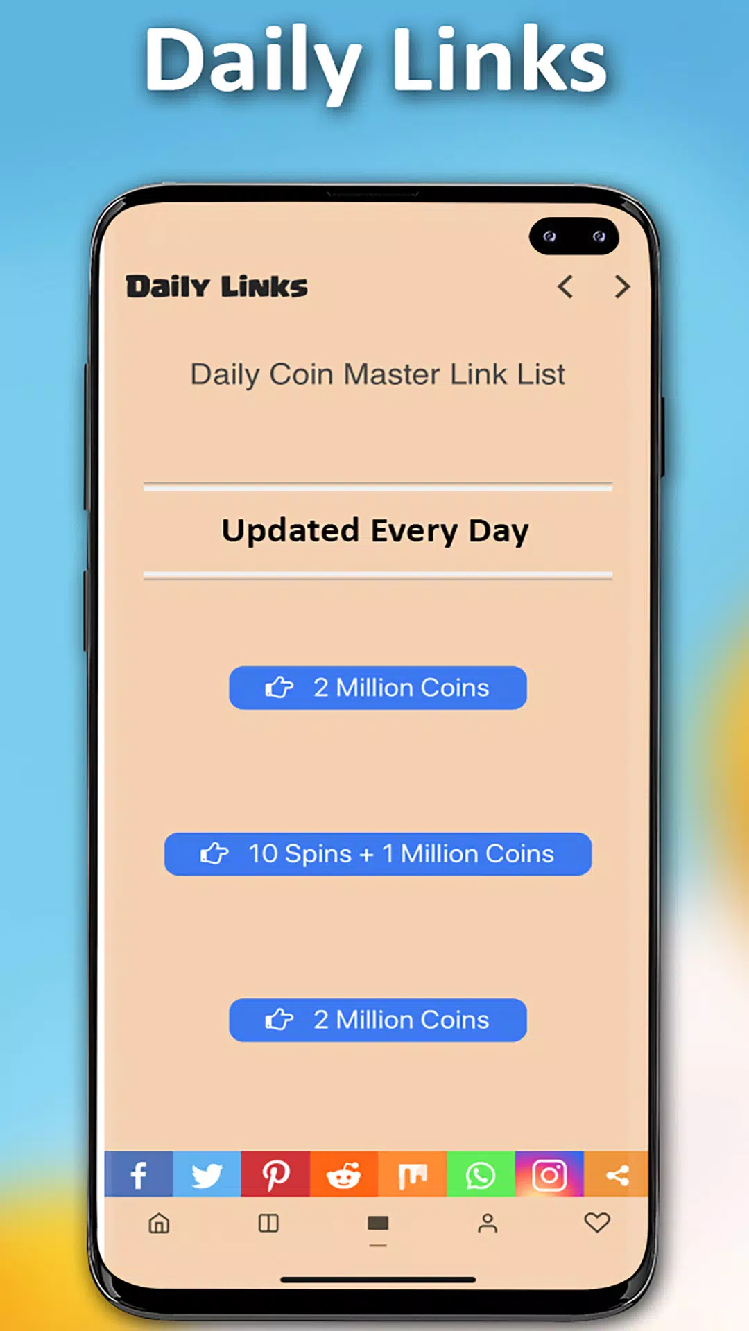 tiradas gratis coin master links