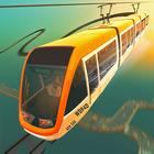 City Train Sky Driver Game icône
