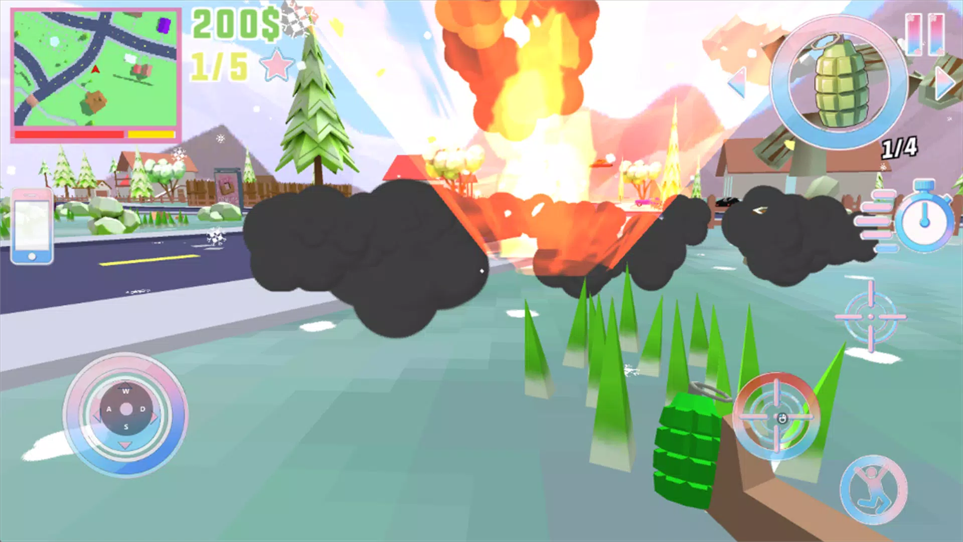 Urban Pixel Gunfire Battle