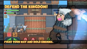 Pixel Warrior VS Zombies : Save the Kingdom Throne الملصق
