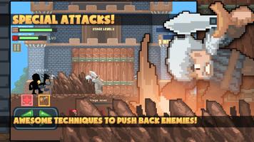 Pixel Warrior VS Zombies : Save the Kingdom Throne تصوير الشاشة 1
