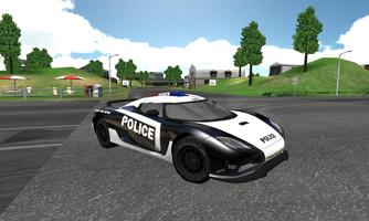 Extreme Police Car Driving Plakat