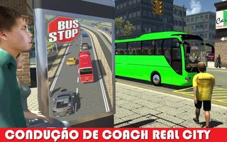 motorista de ônibus de viagem Cartaz