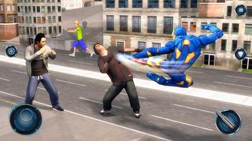 Flying Iron Robot Superhero Fighting City Rescue screenshot 3