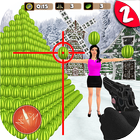 ikon Target menembak semangka 3D: game Potong buah 2020