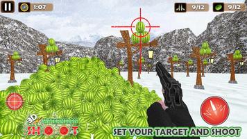 Target menembak semangka 3D: game Potong buah 2020 screenshot 1